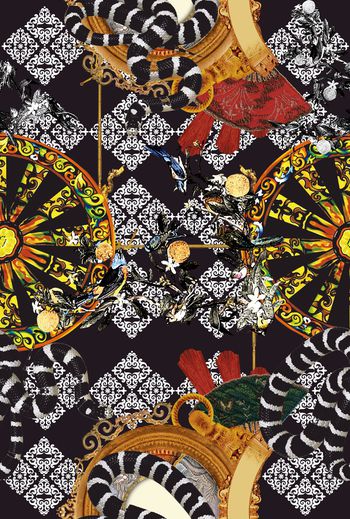 抽象印花华亿平台图片