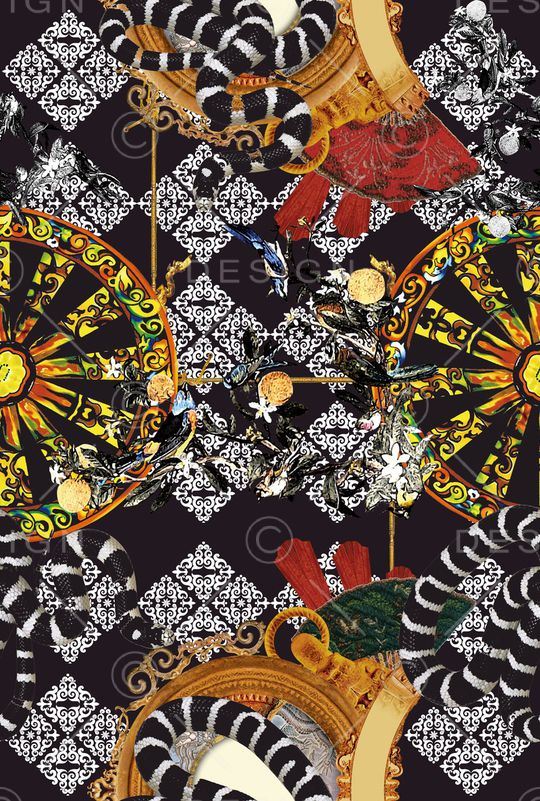 抽象印花华亿平台图片