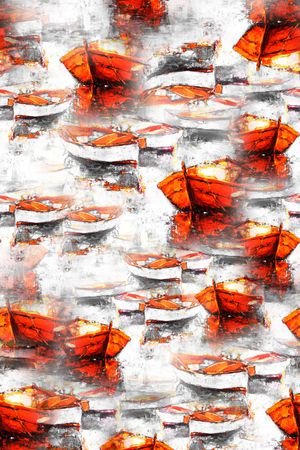 抽象印花华亿平台图片