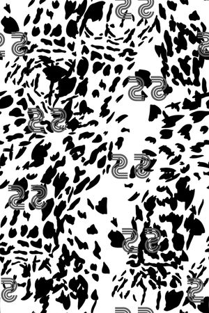 动物纹印花华亿平台图片