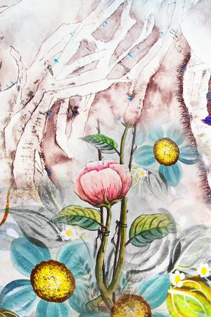 定位花印花华亿平台图片