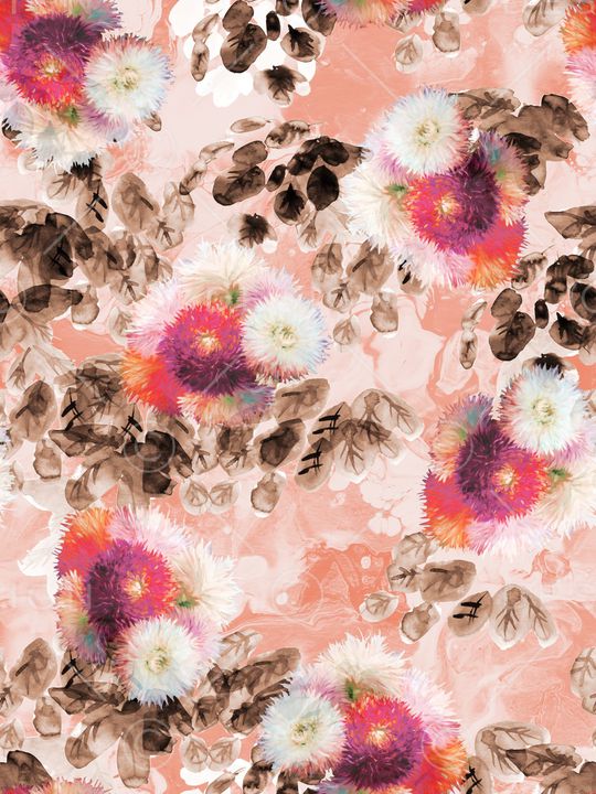 手绘印花华亿平台图片