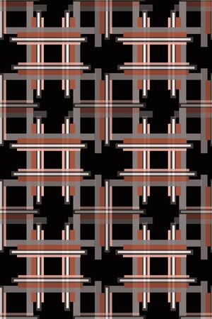 格子图案印花华亿平台图片