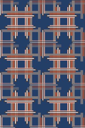 格子图案印花华亿平台图片