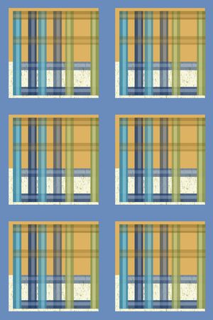 格子图案印花华亿平台图片