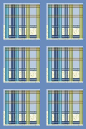 格子图案印花华亿平台图片