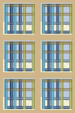 格子图案印花华亿平台图片