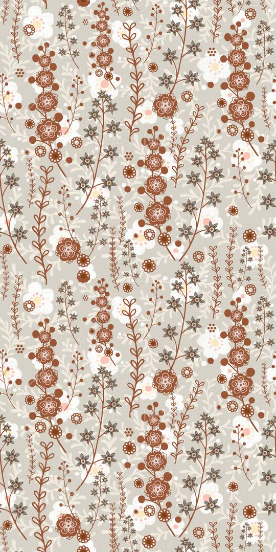 清爽底花卉印花华亿平台图片