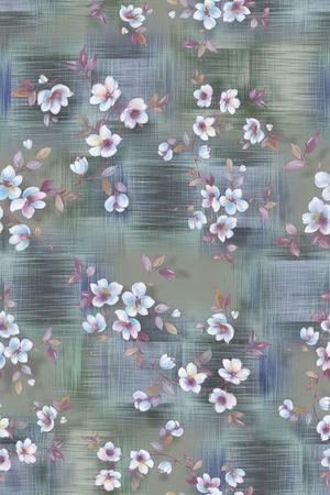 彩底花卉印花华亿平台图片