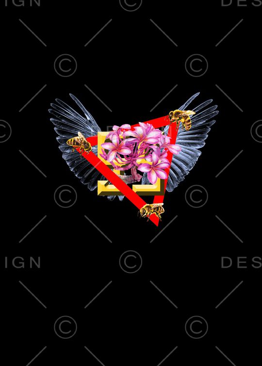 蜜蜂印花华亿平台图片