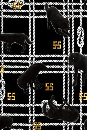 男装格子印花华亿平台图片