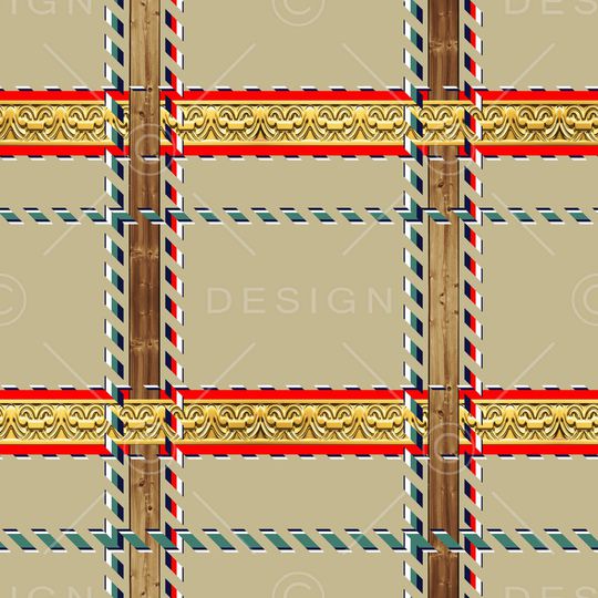 格子印花华亿平台图片