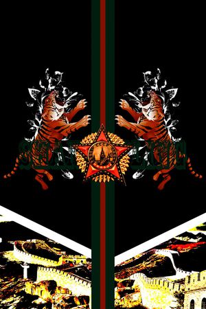 抽象印花华亿平台图片