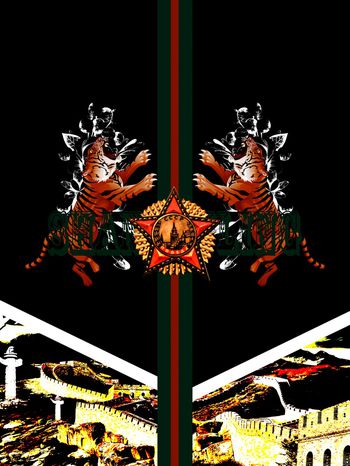 抽象印花华亿平台图片