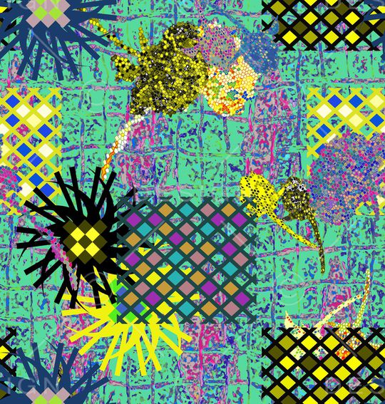 线条画印花华亿平台图片