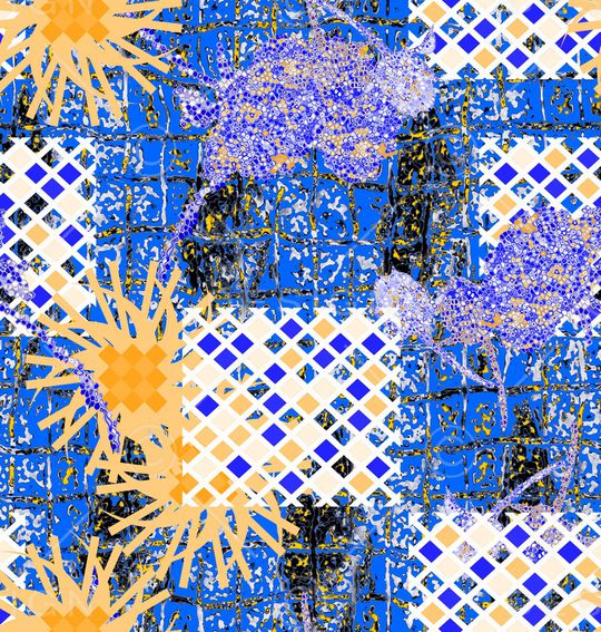 线条画印花华亿平台图片