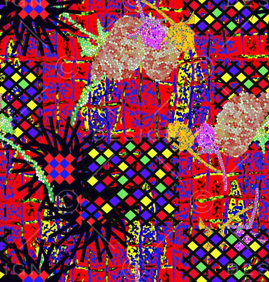 线条画印花华亿平台图片