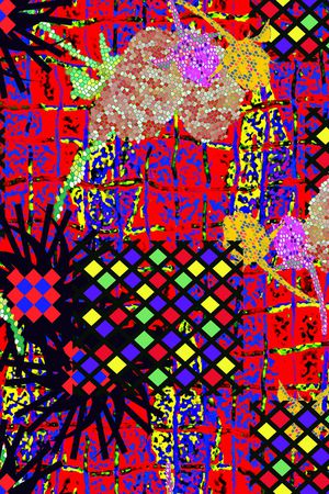 线条画印花华亿平台图片