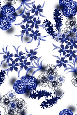 线条画印花华亿平台图片