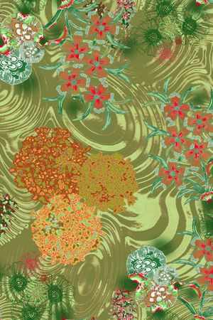 线条画印花华亿平台图片