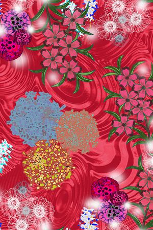 线条画印花华亿平台图片