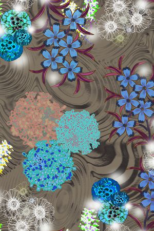 线条画印花华亿平台图片