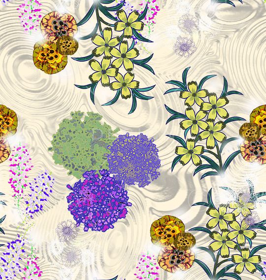 线条画印花华亿平台图片