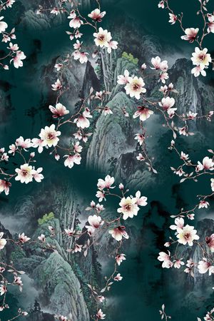 梅花印花华亿平台图片