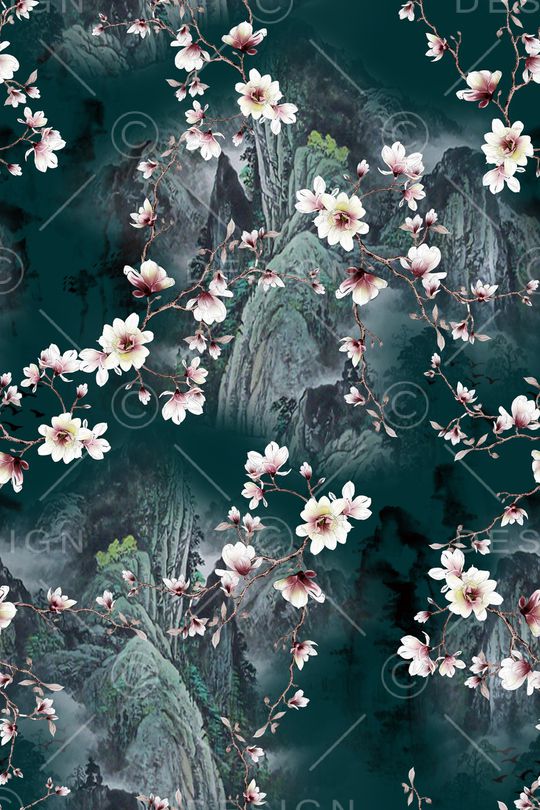 梅花印花华亿平台图片