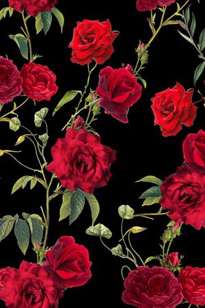 水彩花卉印花华亿平台图片