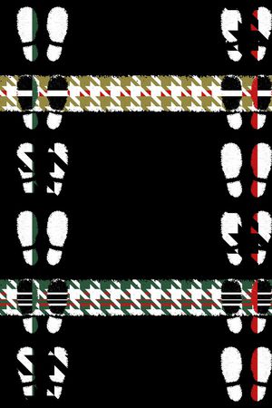 千鸟格印花华亿平台图片