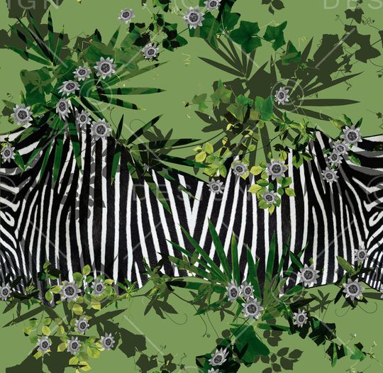 斑马纹印花华亿平台图片