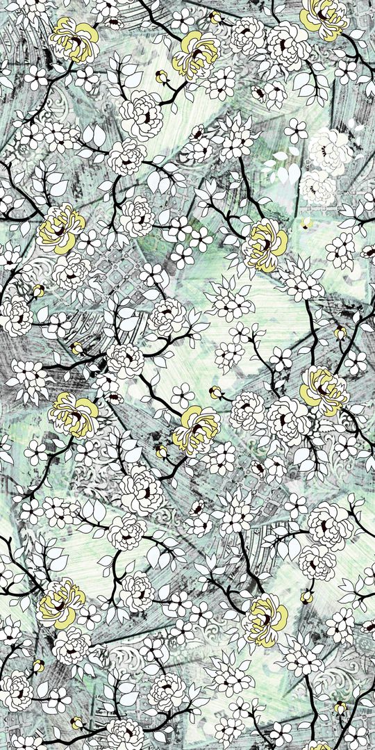 民族花卉印花华亿平台图片