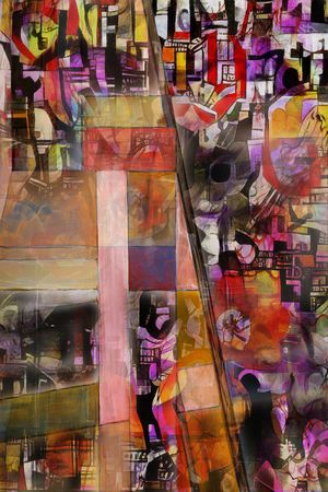 抽象印花华亿平台图片