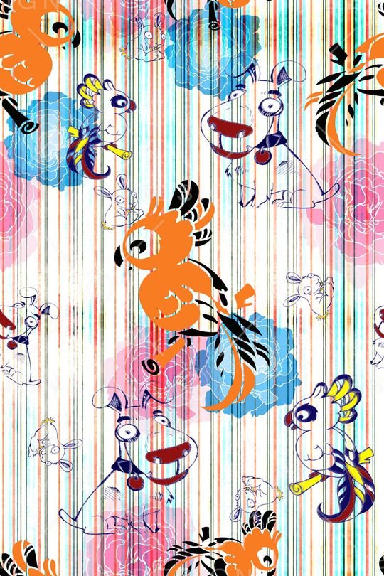 动物印花华亿平台图片