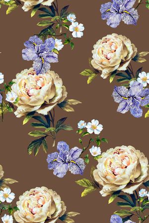 满版散花印花华亿平台图片