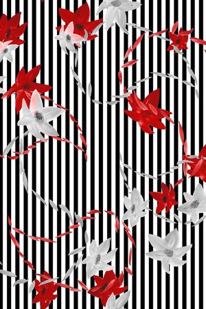 条纹印花华亿平台图片