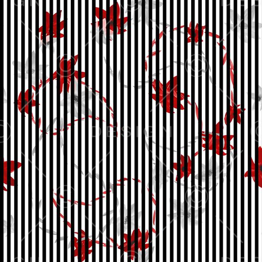 条纹印花华亿平台图片