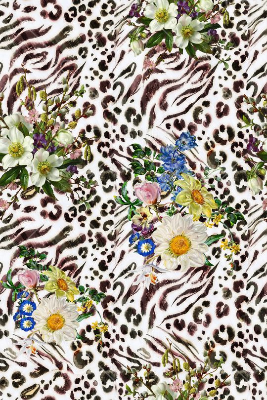 动物纹印花华亿平台图片