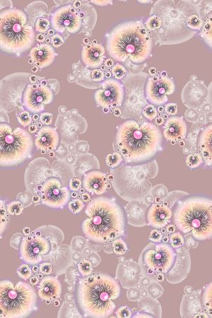 水彩花卉印花华亿平台图片