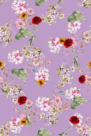 彩底花卉印花华亿平台图片