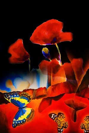 定位花印花华亿平台图片