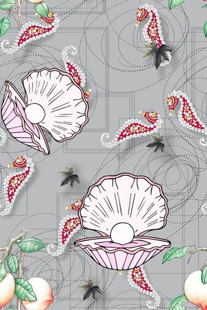 彩底花卉印花华亿平台图片