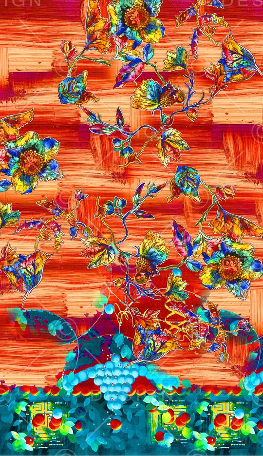 定位花印花华亿平台图片