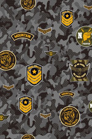 迷彩印花华亿平台图片