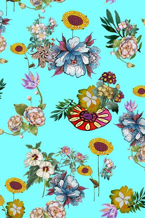 玉兰花印花华亿平台图片