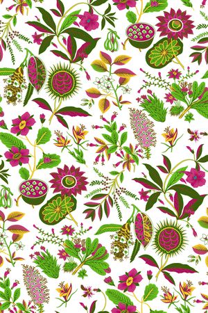 风格化花卉印花华亿平台图片