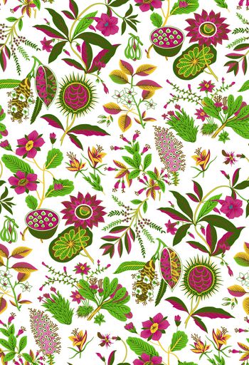 风格化花卉印花华亿平台图片