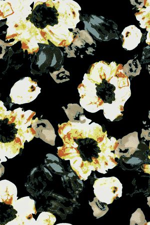 风格化花卉印花华亿平台图片