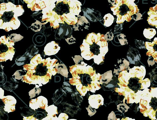 风格化花卉印花华亿平台图片